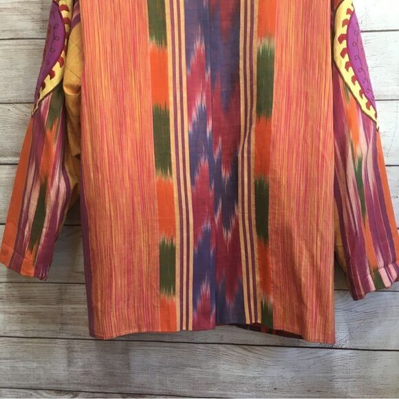 ADAM‎ DOUGLASS ADRIANNA PAPELL BOHO EMBROIDERED BLAZER - Picture 7 of 14